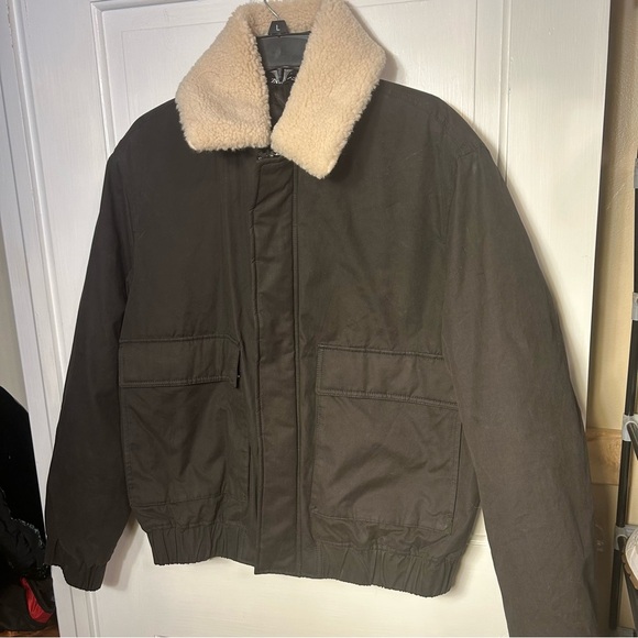 Zara Other - Zara Contrast Collar Technical Jacket M Black